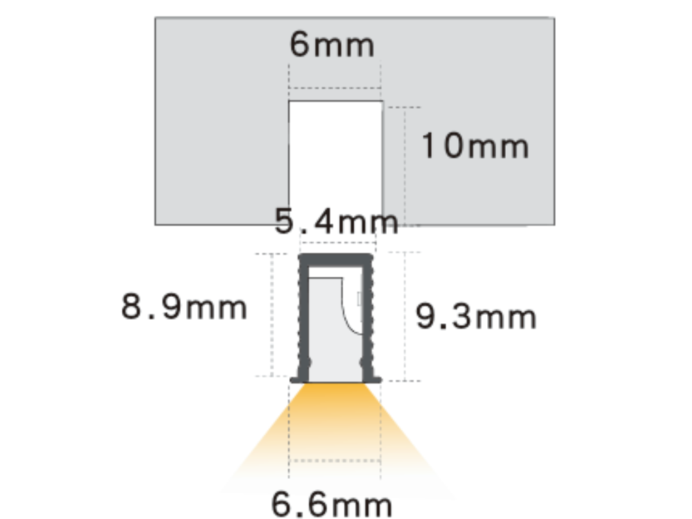 極窄‧內嵌矽膠燈