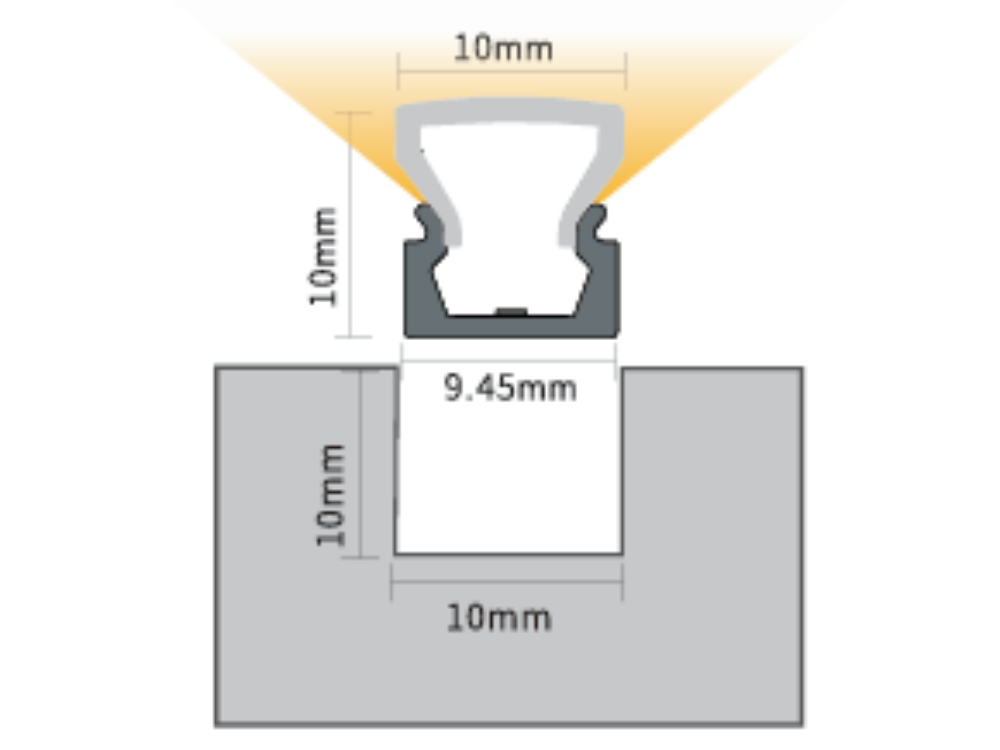 免焊線．無邊框嵌入式燈光 