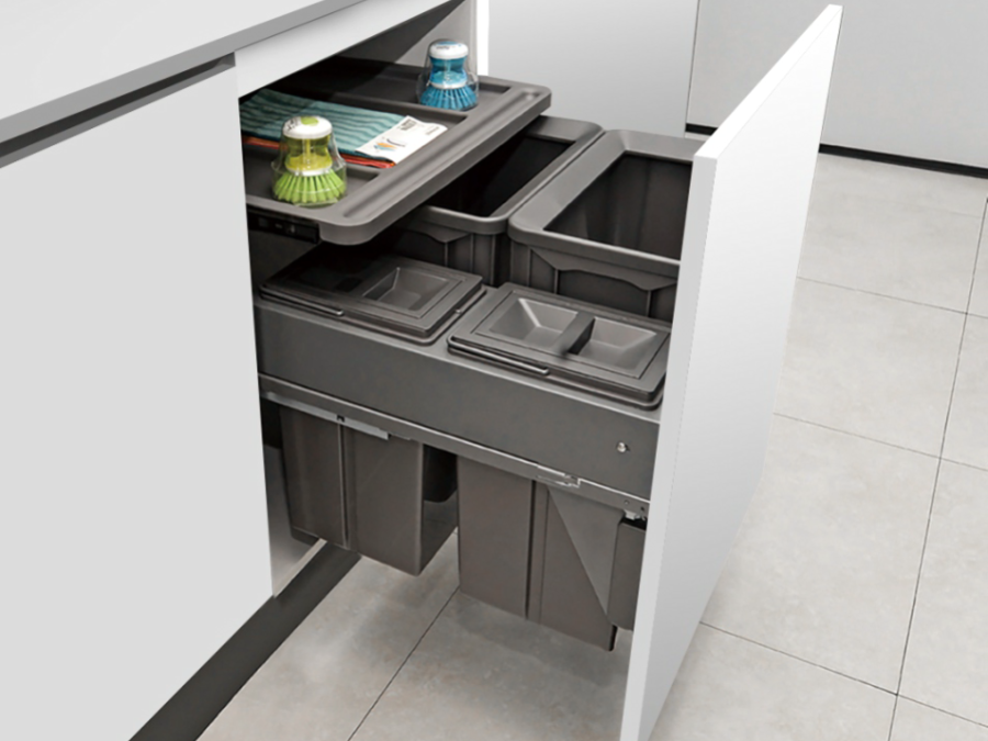 推拉式分類垃圾桶