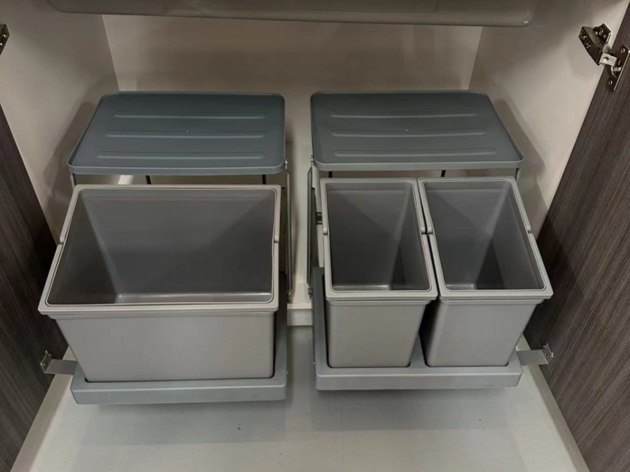 推拉式分類垃圾桶