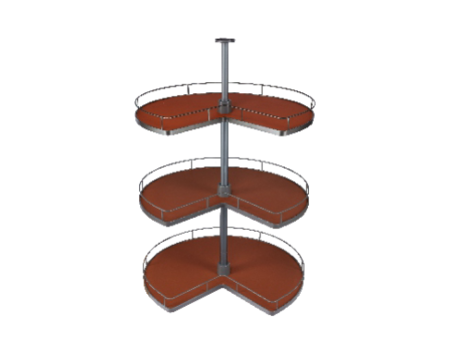 三層旋轉衣物籃