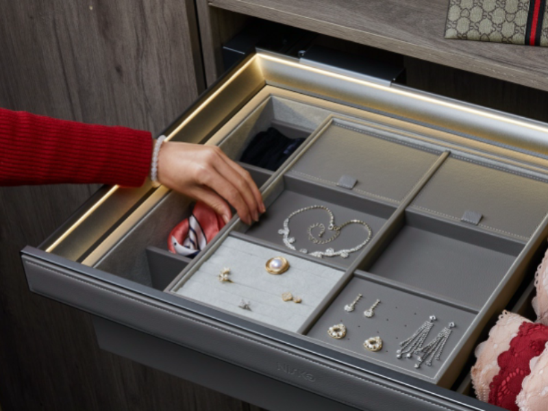 燈光 滑動飾物內衣盒