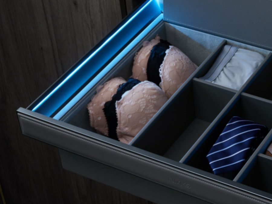 燈光 帶翻蓋收納盒