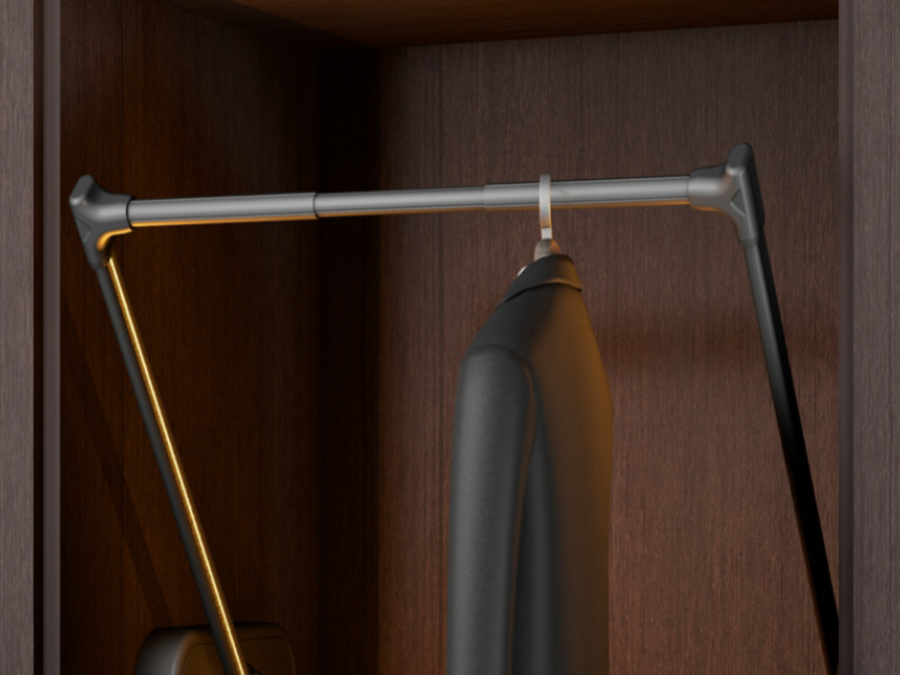 燈光 升降掛衣架