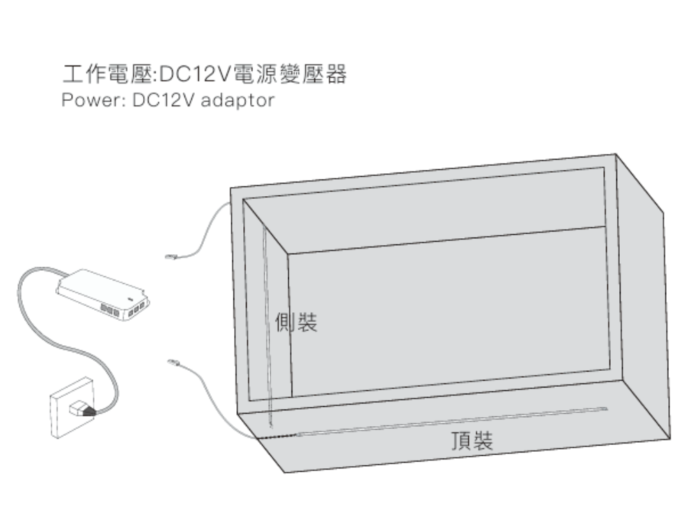 免焊線．無邊框嵌入式燈光 